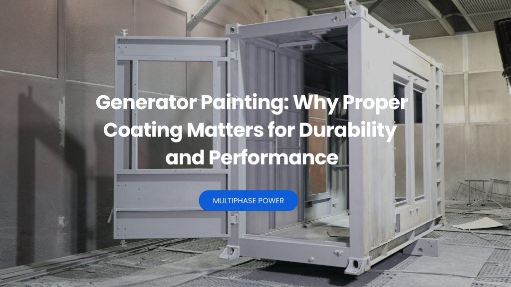 Generator Painting: Why Proper Coating Matters for Durability and Performance