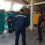 Supply and installation of four (4) units of silent-type diesel generator sets with on-site setup and commissioning for government use.