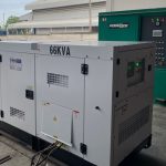 65 kVA silent-type diesel generator set by Multiphase Power