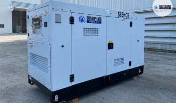 65 kVA silent-type diesel generator set by Multiphase Power
