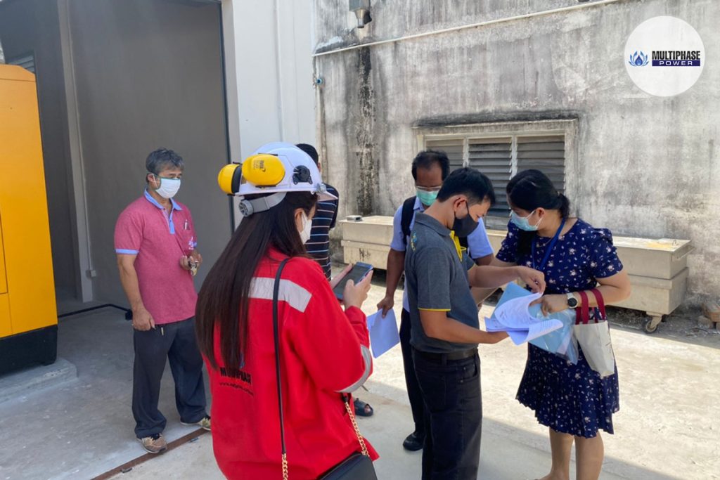 Supply, construction, and installation of a silent-type diesel generator set for dependable backup power.