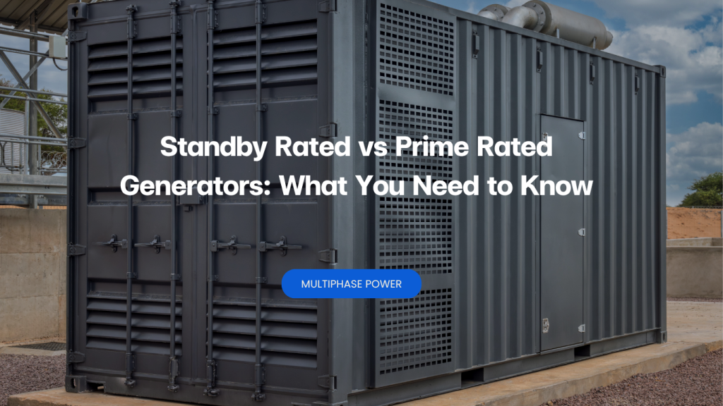 Standby Rated vs Prime Rated Generators: What You Need to Know