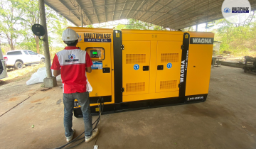 Supply and installation of a 165 kVA silent-type diesel generator, including on-site loadbank testing, for the Royal Irrigation Department at Lam Phra Phloeng to support critical water infrastructure operations.