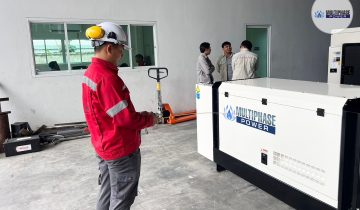installation of a 33 kVA 3-phase silent-type diesel generator set and ATS from Multiphase Power for the PTTGCL project,