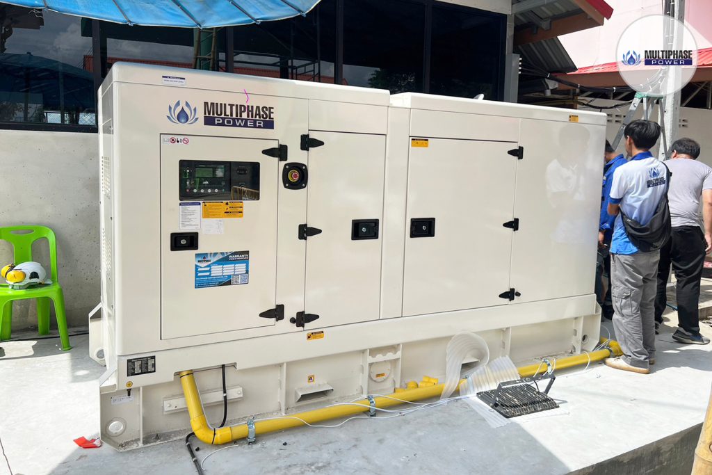 เครื่องกำเนิดไฟฟ้าดีเซลชนิดเก็บเสียง ขนาด 135 kVA แบรนด์มัลติเฟส พาวเวอร์ (Multiphase Power)
