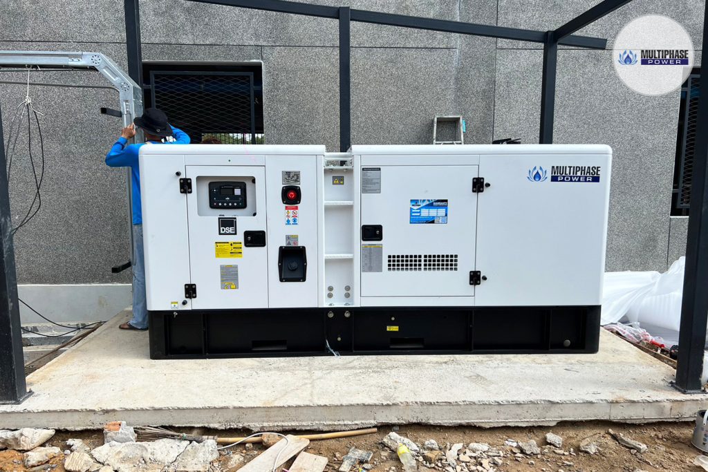 125 kVA silent-type diesel generator set from Multiphase Power