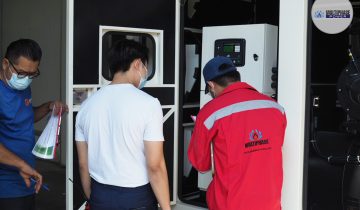 installation of a 500 kVA silent-type diesel generator set from Multiphase Power