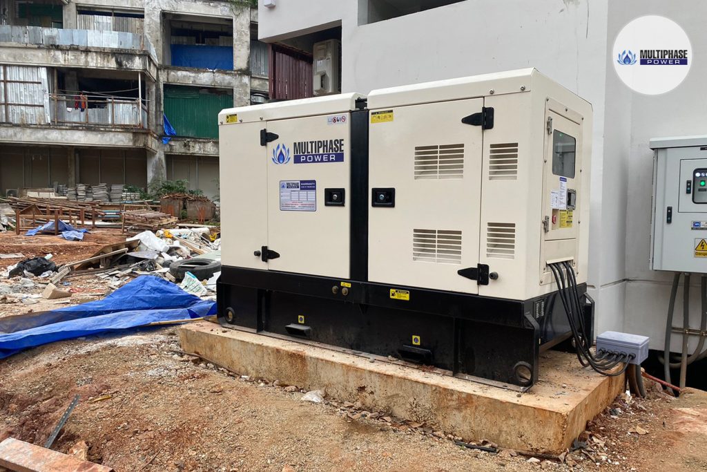 Supply and installation of a 10 kVA silent-type diesel generator set from Multiphase Power