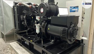 installation of a 330 kVA open-type diesel generator set from Multiphase Power