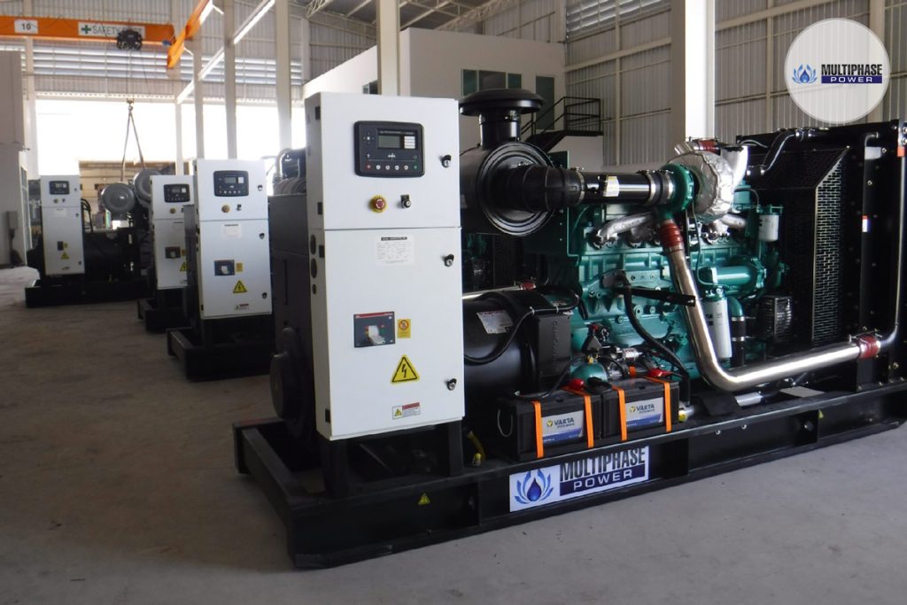 450 kVA open type diesel generator sets from Multiphase Power