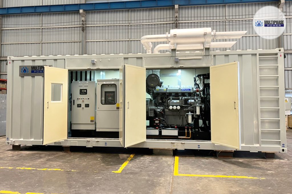 880 kVA container-type diesel generator sets by Multiphase Power