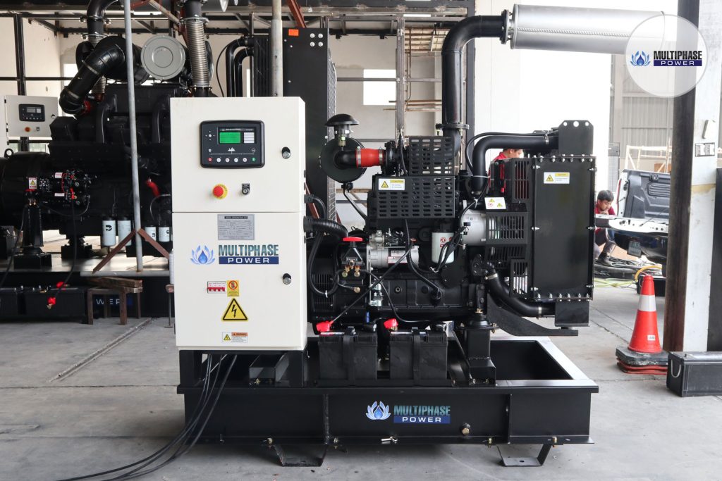 3 phase open type diesel generator set from Multiphase Power - ขายเครื่องกำเนิดไฟฟ้าคุณภาพสูง