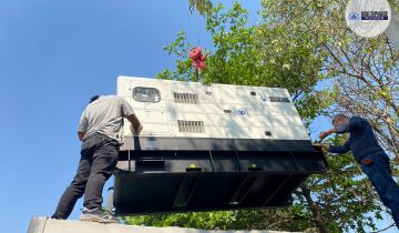installation of a 60 kVA 3-phase diesel generator set with ATS from Multiphase Power