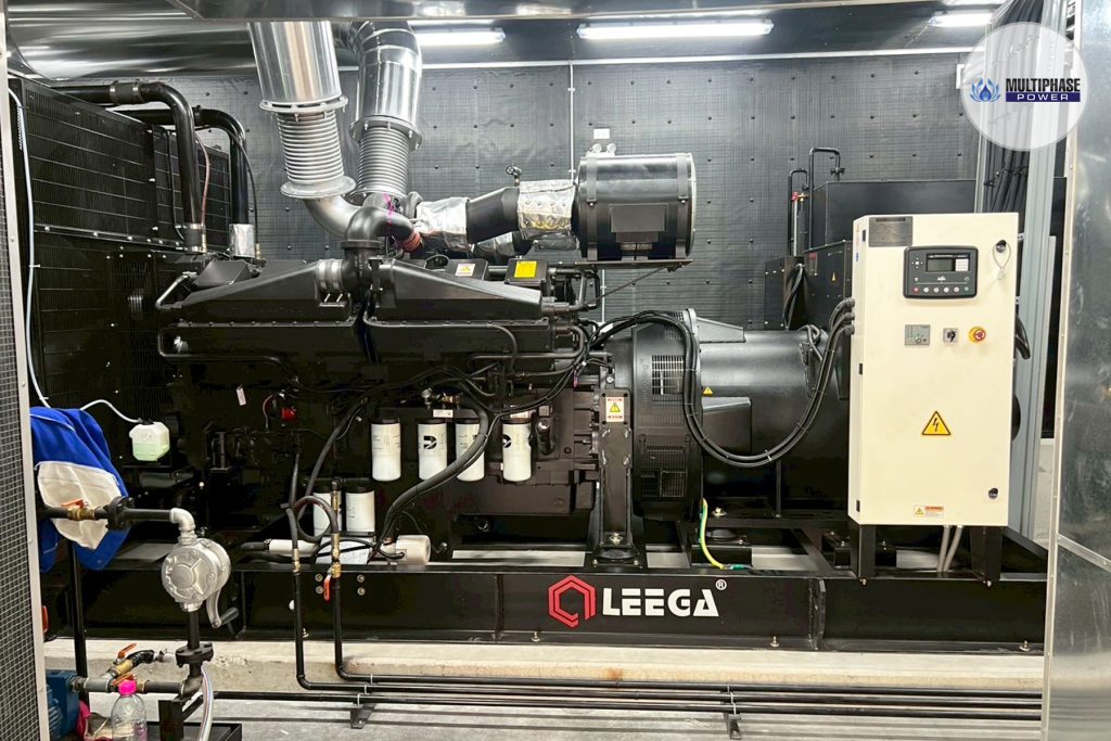 installation of a 1,250 kVA open-type diesel generator