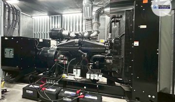 installation of a 1,250 kVA open-type diesel generator