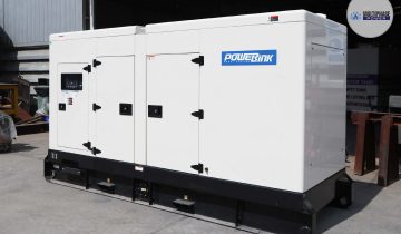 Powerlink GMS150CS 150kVA silent diesel generator ready in stock with fast delivery for industrial and commercial backup power applications.