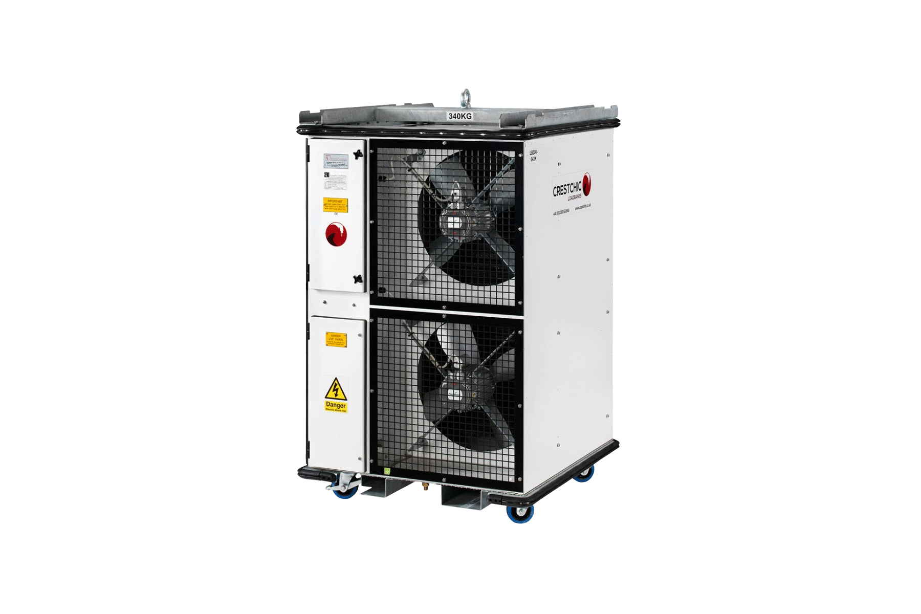 Load bank size depends on generator capacity. Crestchic resistive load banks range from 10kW to 6000kW to support small standby generators through large mission-critical power systems.